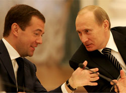 Medvedev and Putin